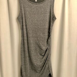 Leith - Light Grey, Ruched Bodycon Dress - Medium